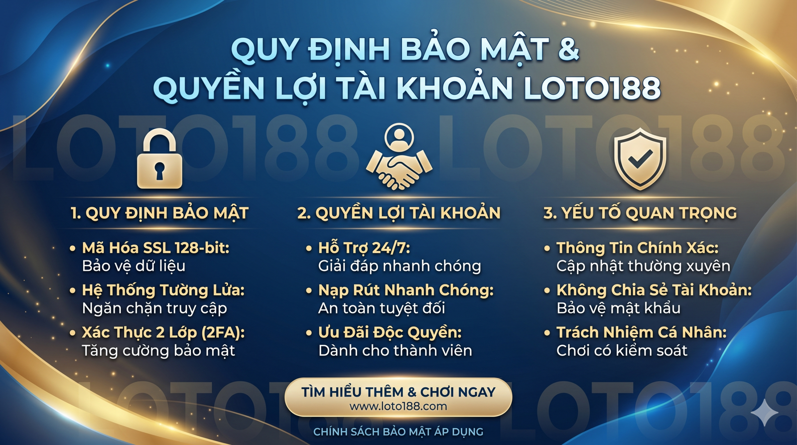 Chính Sách Bảo Mật Loto188