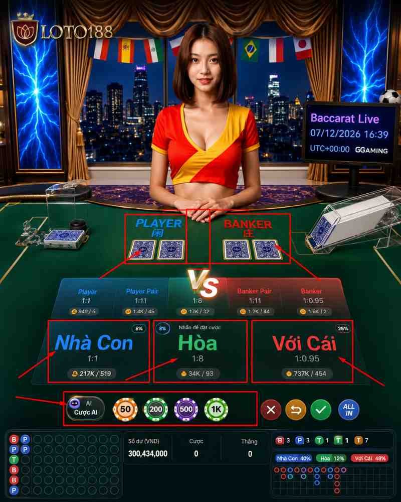 Cách chơi sảnh Luck AI Casino tại loto188 bắt đầu từ bước đăng nhập tài khoản