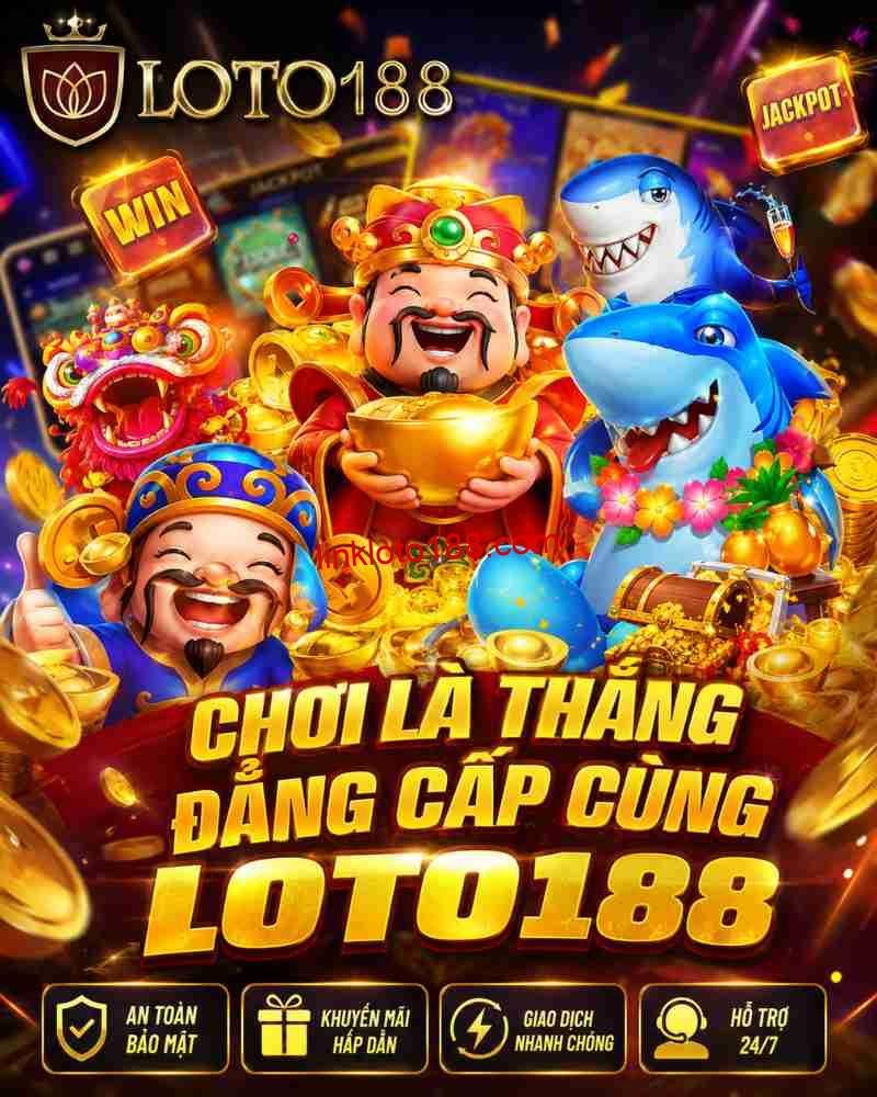 Trò chơi được áp dụng tiền thưởng 188K tại Loto188