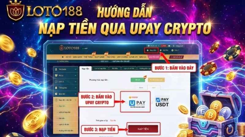 Hướng dẫn cổng nạp tiền thanh toán PAYUSDT Tại Loto188 : Chọn cổng thanh toán và lấy địa chỉ ví