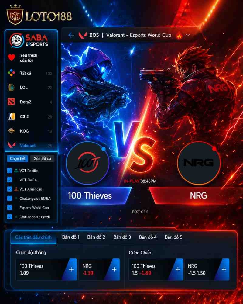 Cách Chơi Sảnh Thể Thao Điện Tử IBC2 E-Sports Trong Game Loto188 Với Tài Xỉu