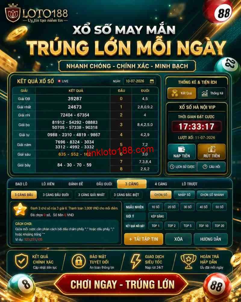 Loto188 và xổ số Hà Nội VIP trong trang game Loto188: câu hỏi thường gặp