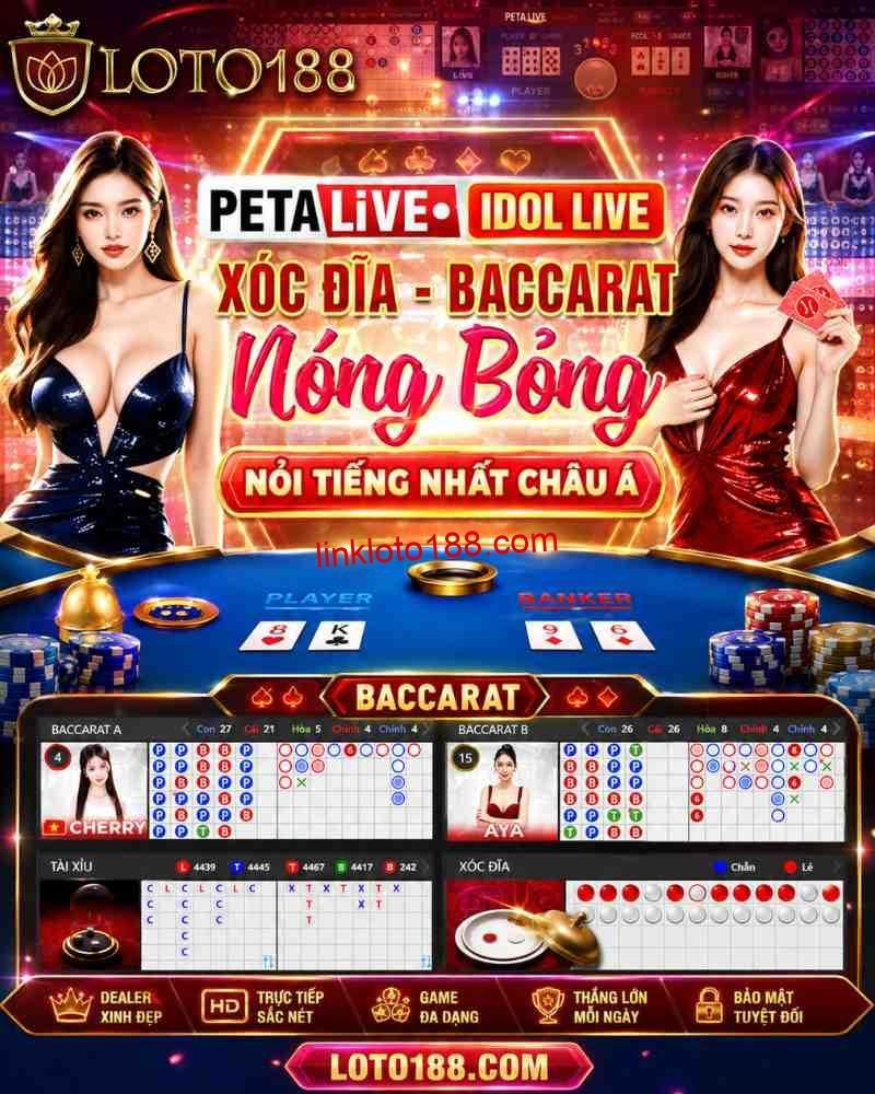 Cách chơi sảnh Peta Live tại Loto188 với Baccarat