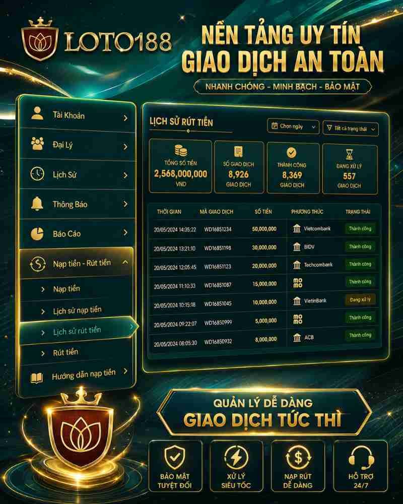 Kiểm Tra Hoặc Thêm Tài Khoản Nhận Tiền Tại Loto188
