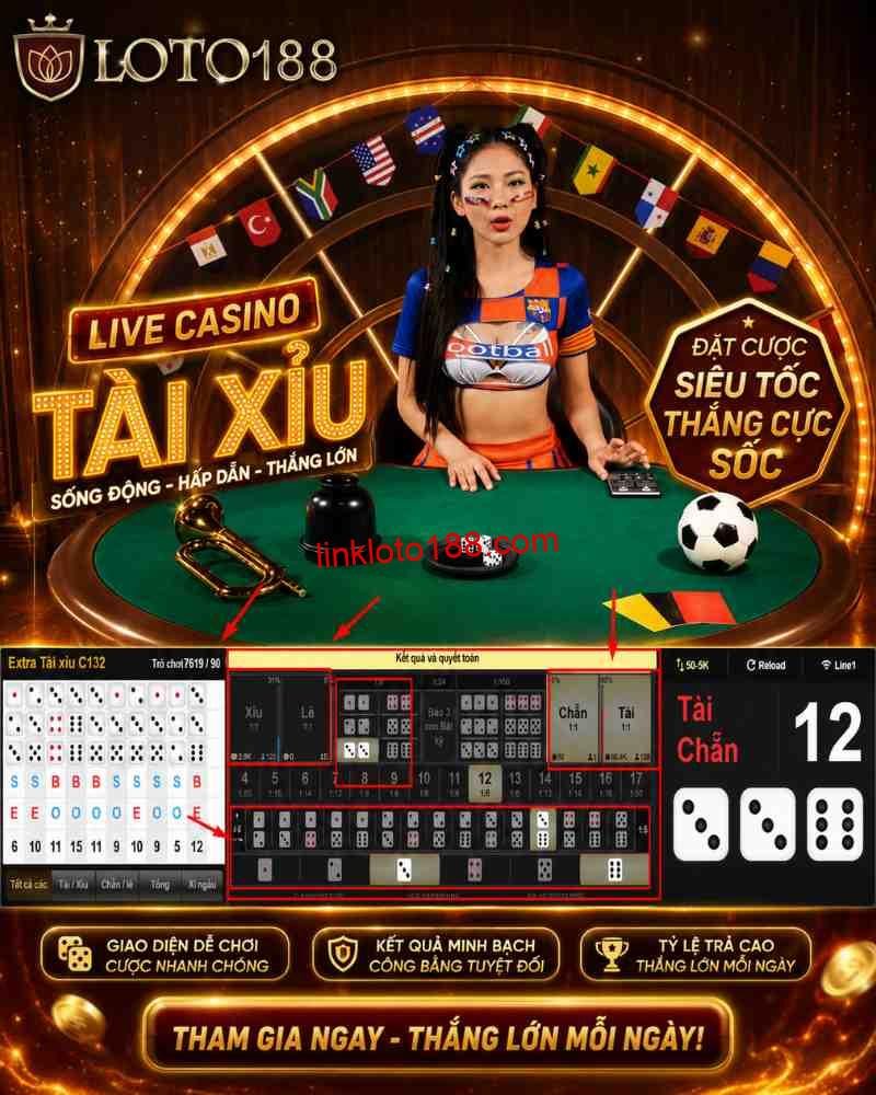 Cách chơi sảnh Sexy Game Casino trong trang game loto188 bằng cách chọn trò chơi