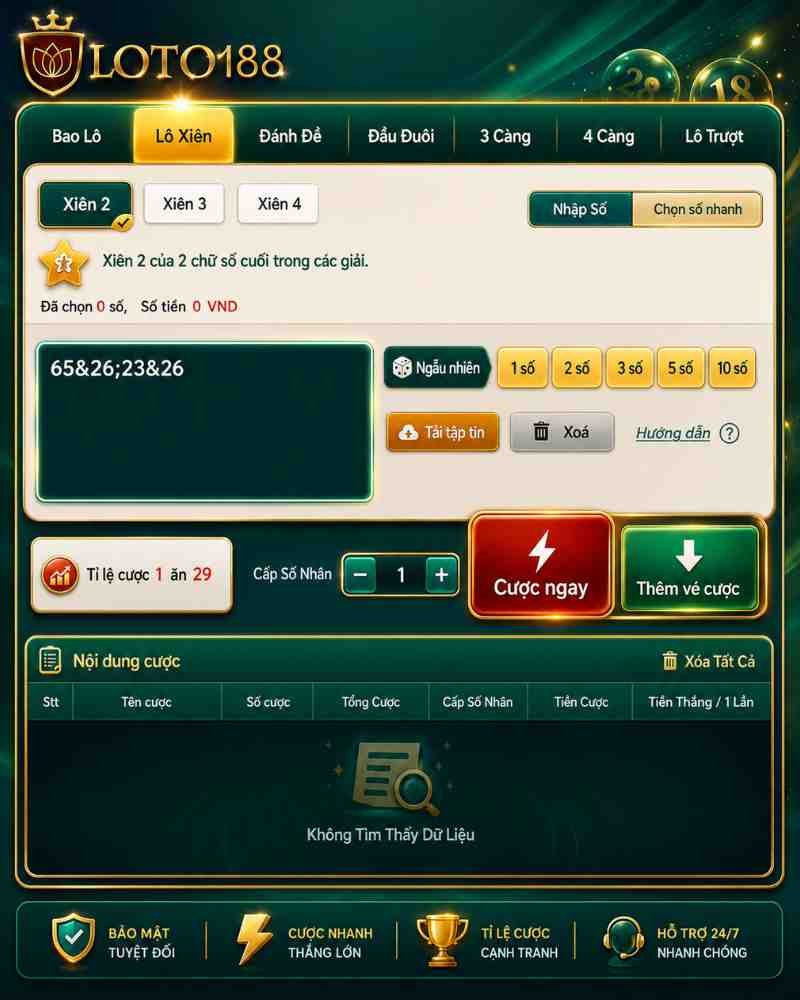 Cách Chơi Xổ Số Siêu Tốc 1 Phút Loto188 