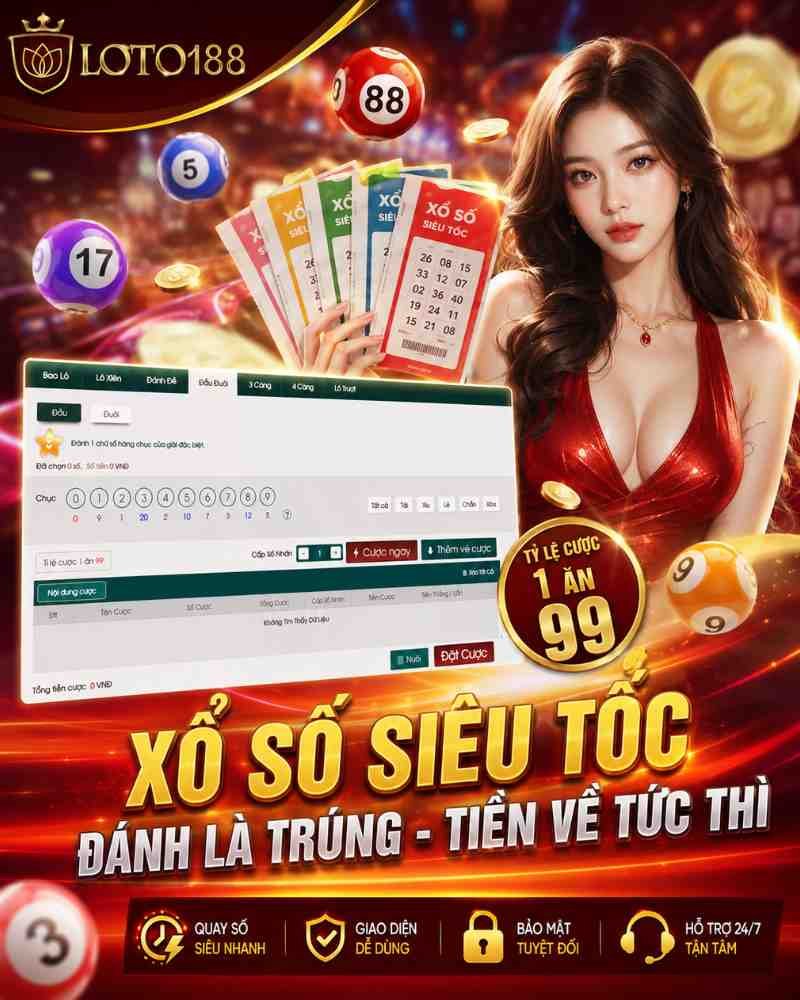 Cách Chơi Xổ Số Siêu Tốc 1 Phút Loto188 Dành Cho Người Mới