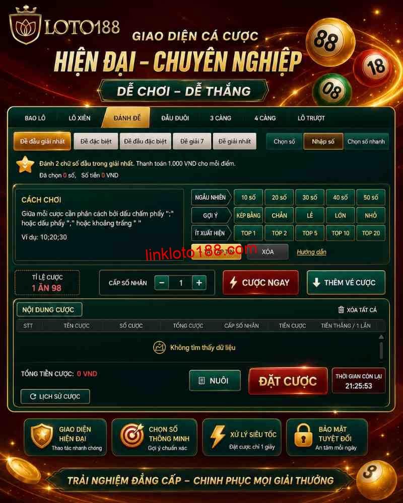 Cách Chơi Xổ Số Thủ Đô VIP Trong Trang Game Loto188 –