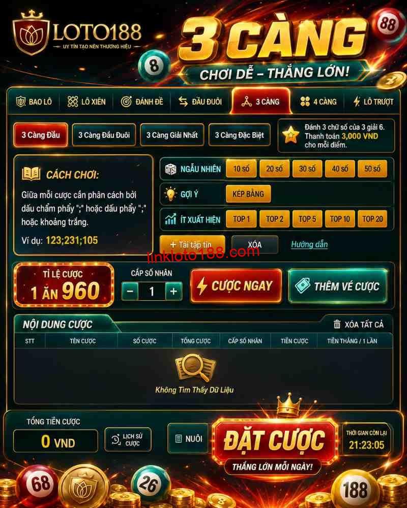 Cách Chơi Xổ Số Thủ Đô VIP Trong Trang Game Loto188 – Hướng Dẫn Xổ Số Online Chi Tiết