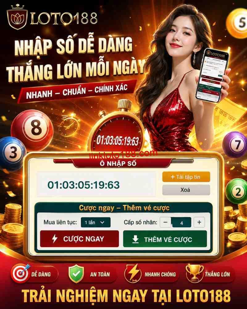 Xổ Số 1 Giây Loto188: Hướng Dẫn Chơi Xổ Số Nhanh