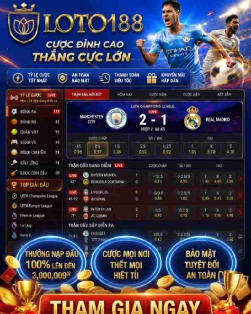 Ưu Điểm Nổi Bật Làm Nên Thương Hiệu Game Thể Thao Tại Loto188