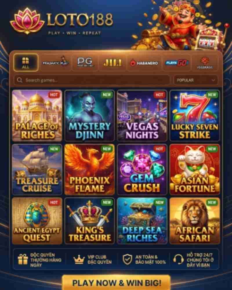 TỔNG QUAN VỀ THẾ GIỚI GAME SLOT LOTO188 VÀ NỀN TẢNG QUAY THƯỞNG ĐỈNH CAO